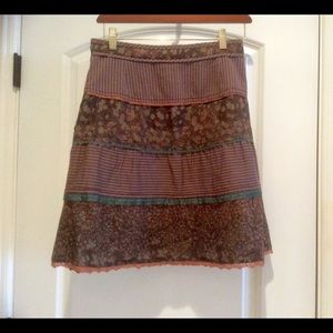 Peruvian connection tiered skirt